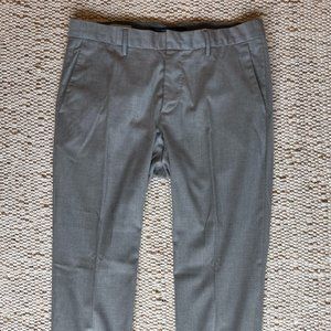 Cropped Gray Trouser